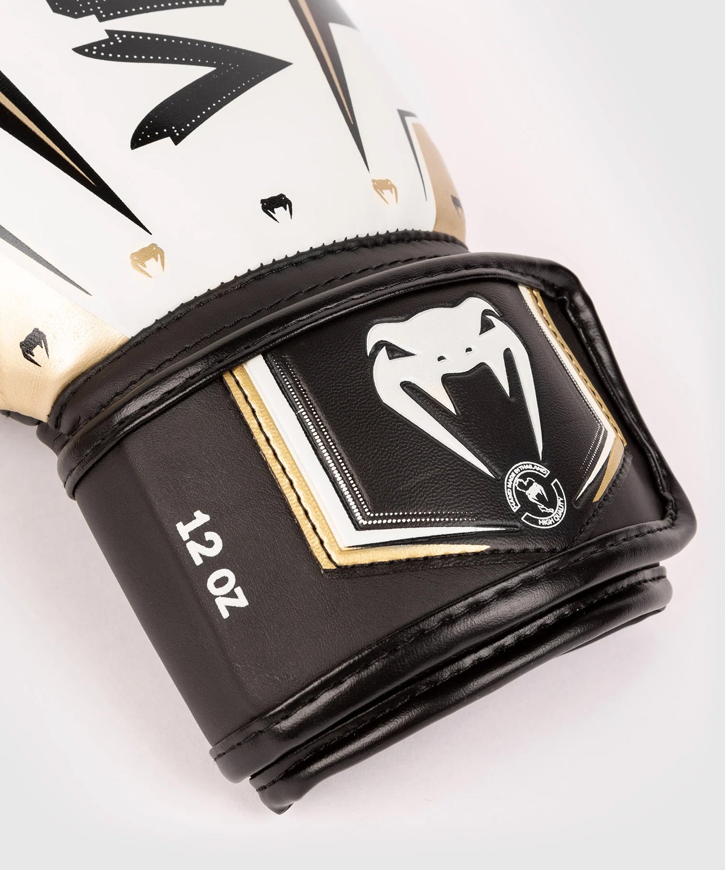 Venum Elite Evo Boxing Gloves White/Gold - The Fight Club