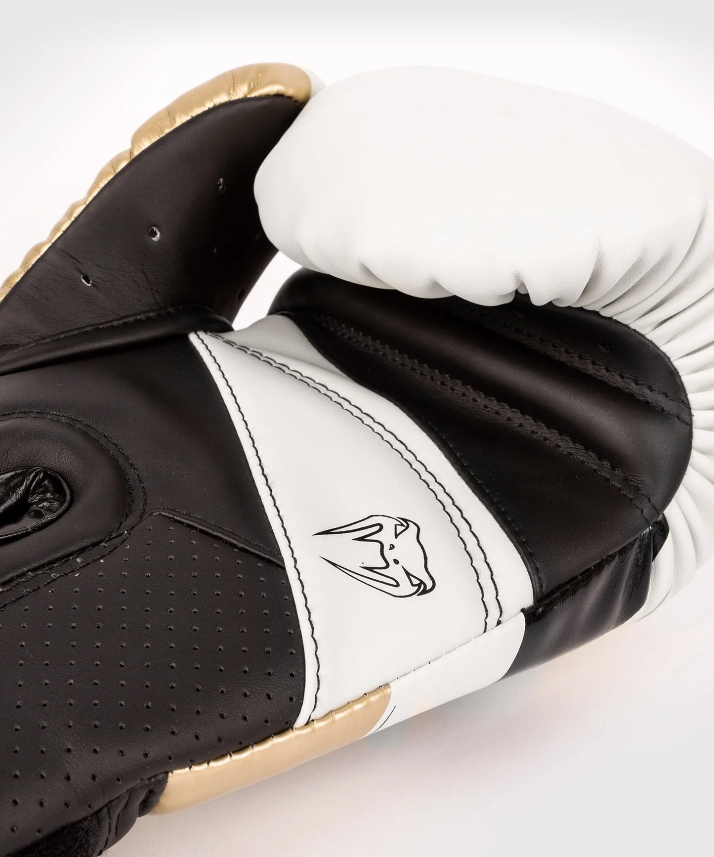 Venum Elite Evo Boxing Gloves White/Gold - The Fight Club