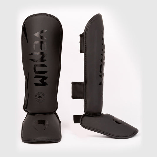 Venum Challenger Kids Shin Guards Black/Black - The Fight Club