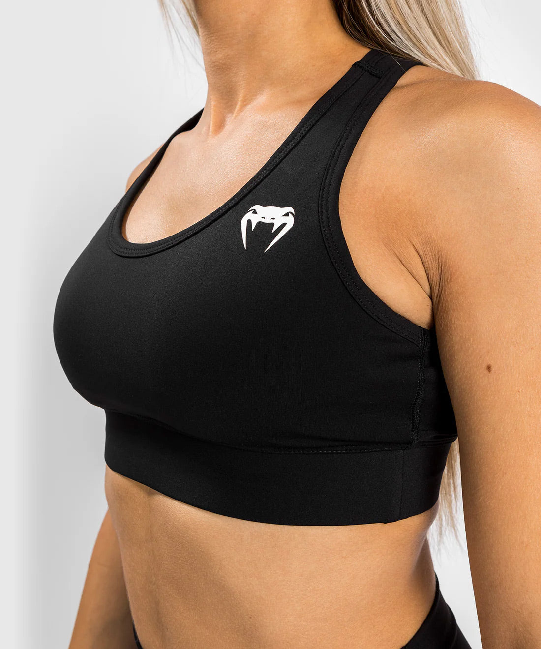 Venum Essential Medium Impact Sport Bras Black - The Fight Club