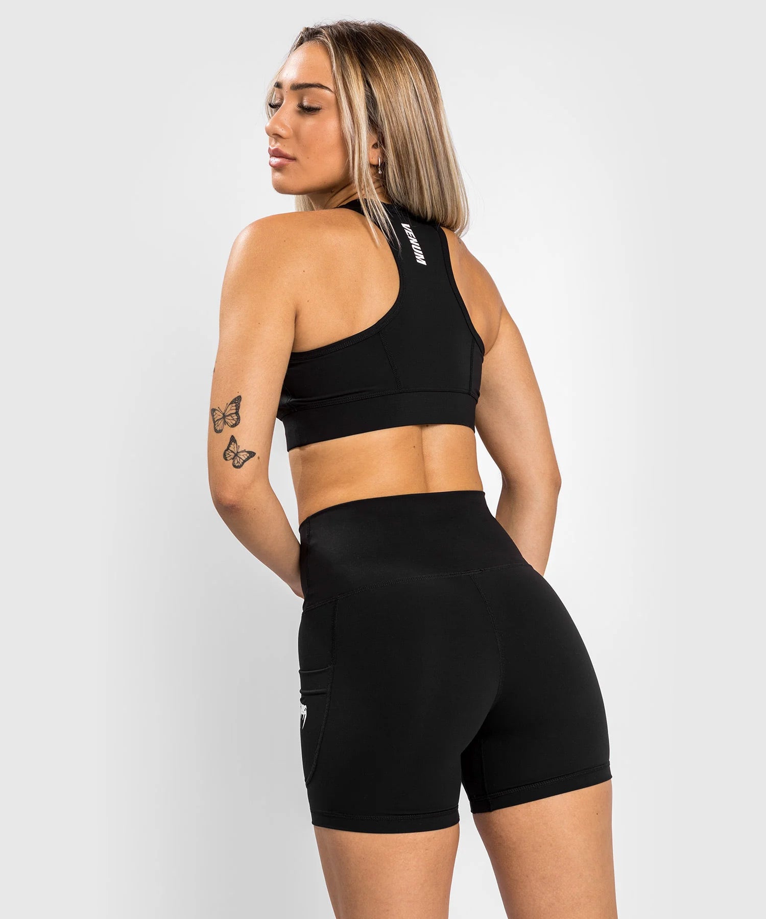 Venum Essential Medium Impact Sport Bras Black - The Fight Club