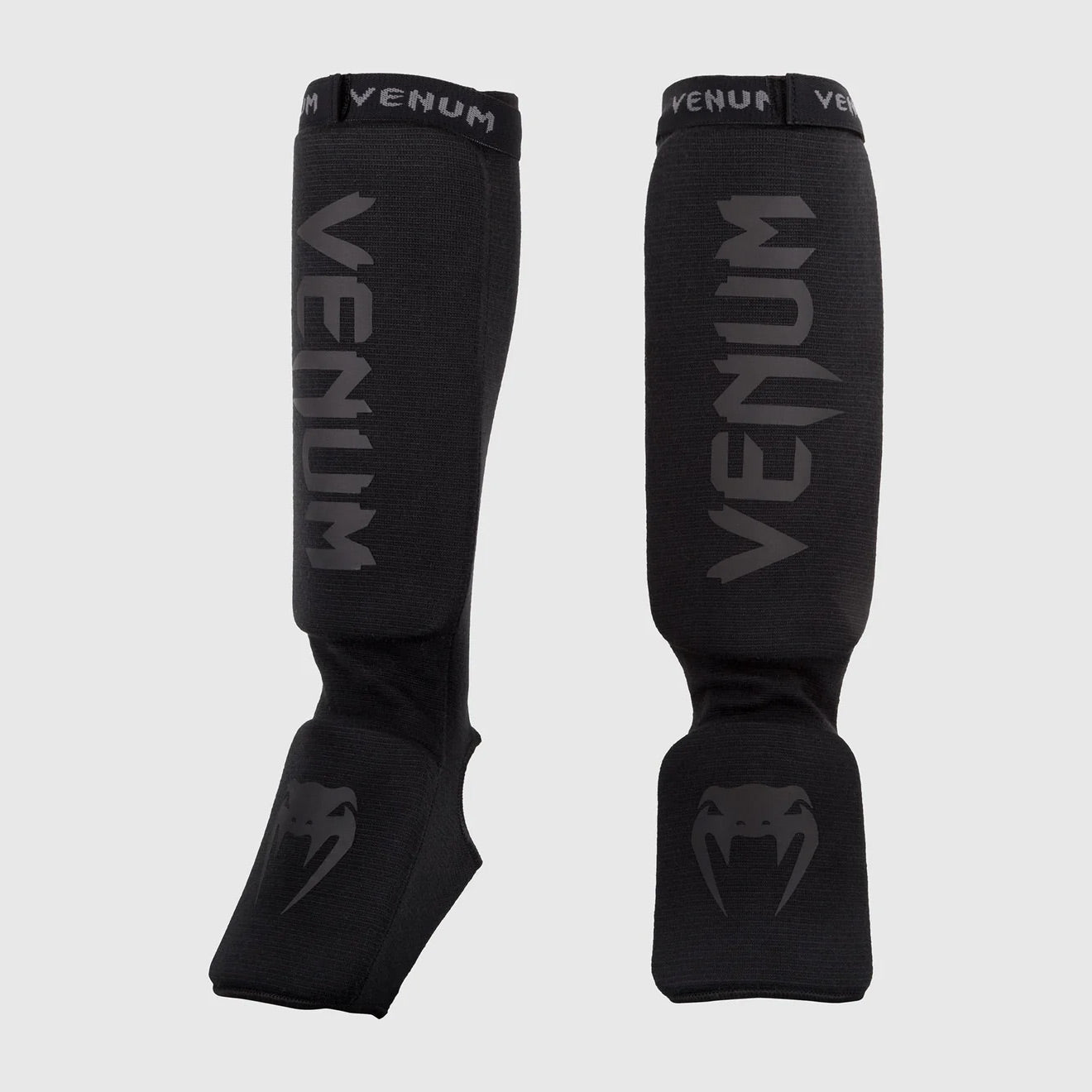 Venum Kontact Shin Guards Black/Black - The Fight Club