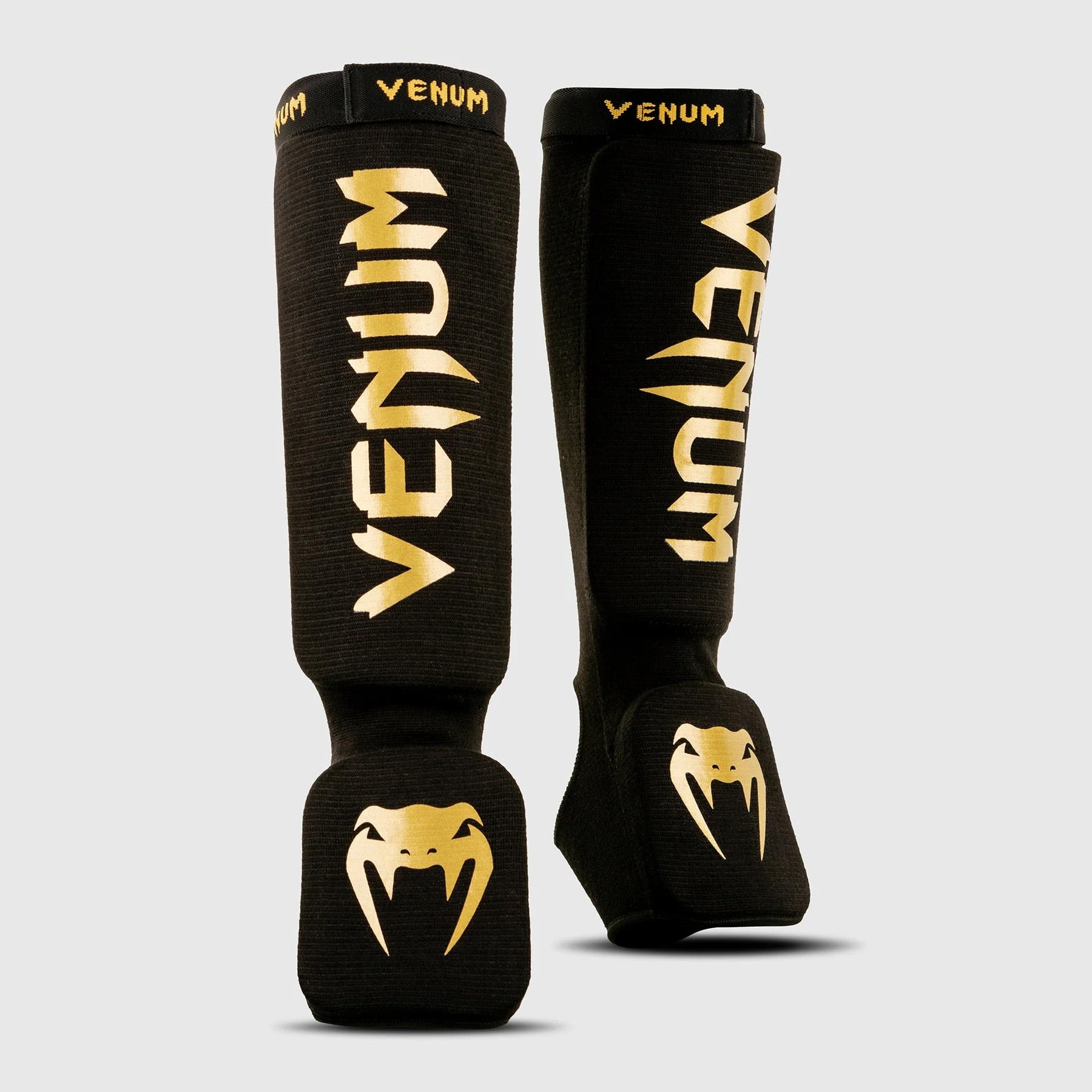 Venum Kontact Shin Guards Black/Gold - The Fight Club