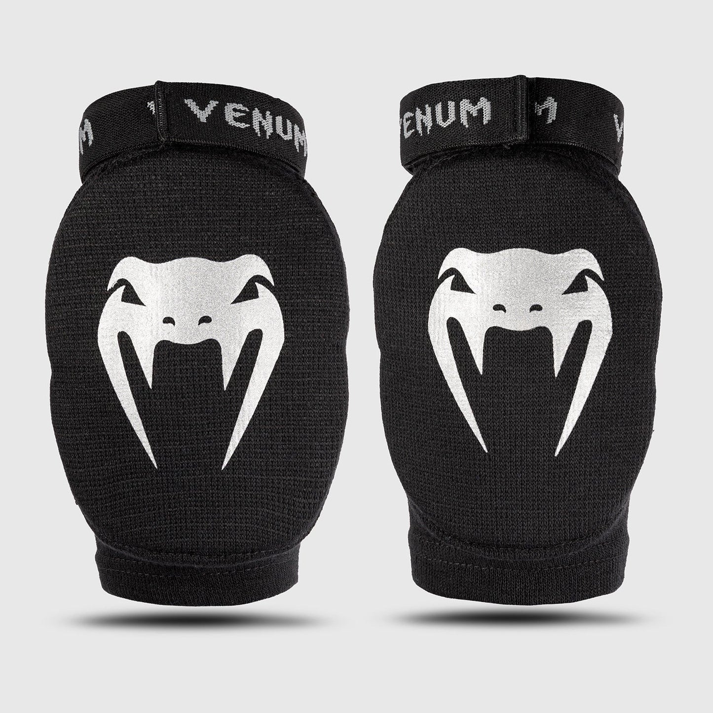 Venum Kontact Elbow Guards Black/Silver - The Fight Club