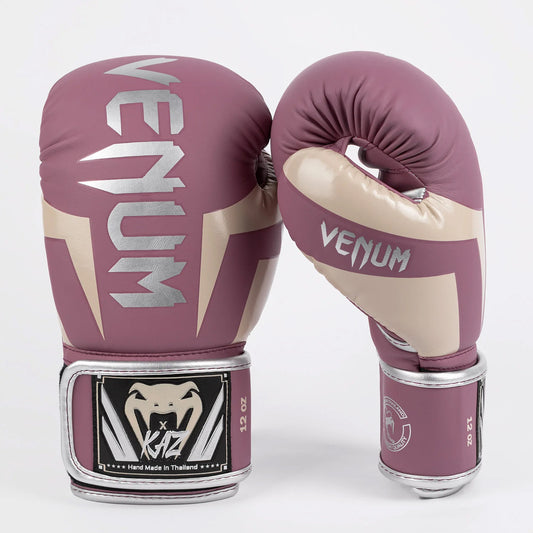 Venum x Kaz Elite Boxing Gloves Dusky Orchid - The Fight Club