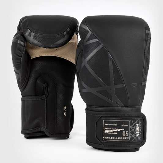 Venum Tecmo 2.0 Boxing Gloves Black - The Fight Club