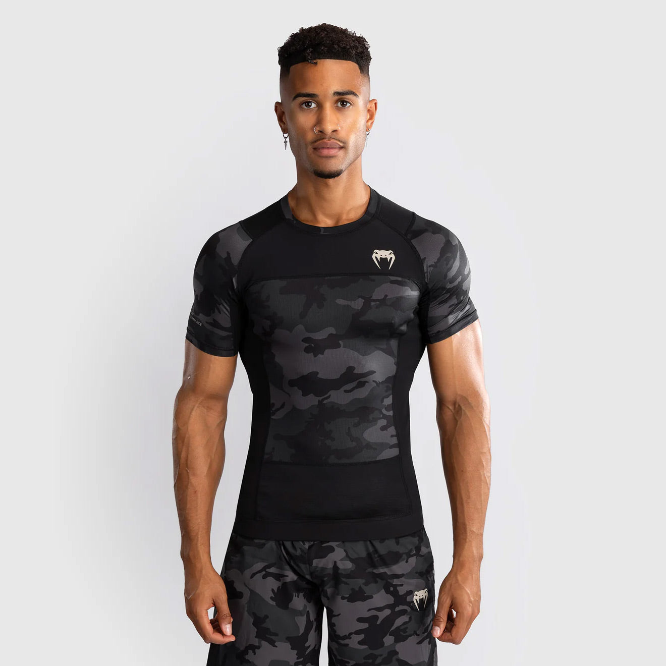 Venum G-Fit Air Men's Short Sleeve Rash Guard Digital Urban Camo - The Fight Club