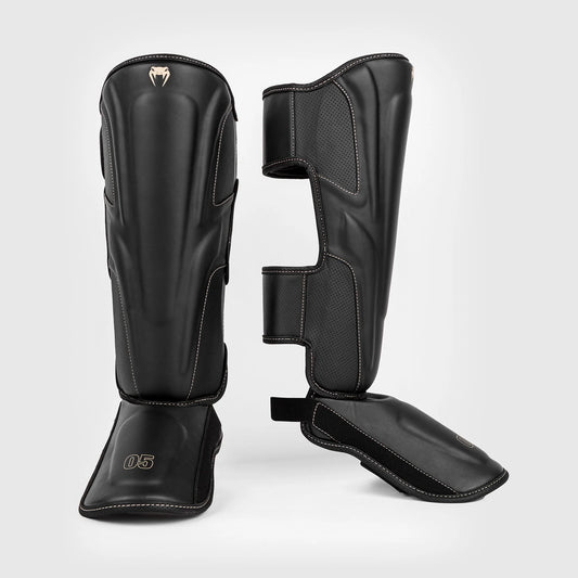 Venum Impact Evo Shin Guards Black - The Fight Club