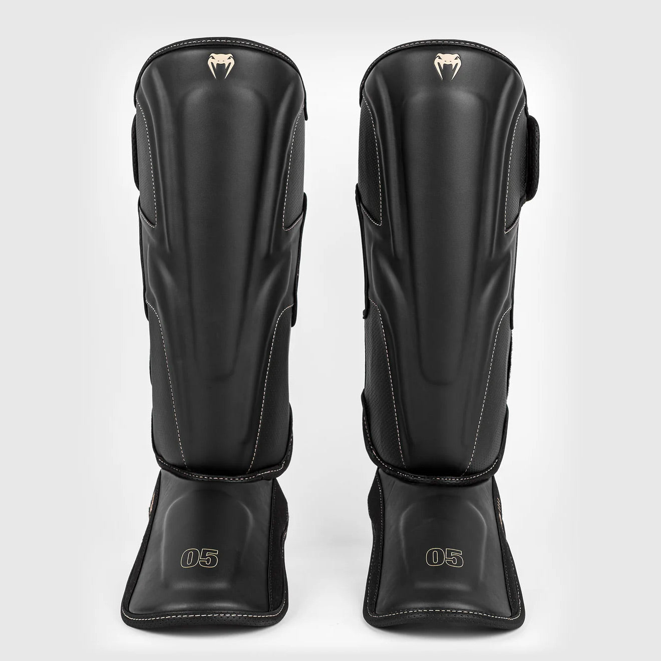 Venum Impact Evo Shin Guards Black - The Fight Club