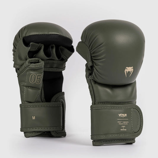 Venum Impact Evo MMA Sparring Gloves Military Green - The Fight Club