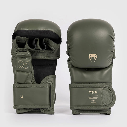 Venum Impact Evo MMA Sparring Gloves Military Green - The Fight Club
