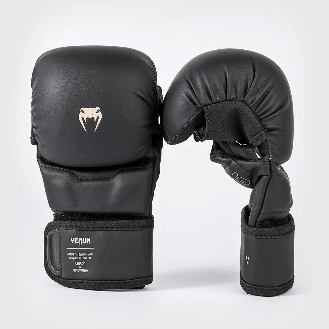 Venum Impact Evo Sparring MMA Gloves Black - The Fight Club