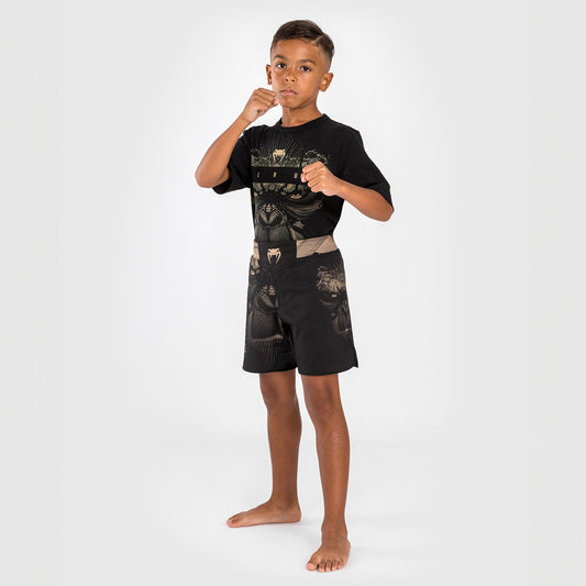 Venum Gorilla Jungle Fight Shorts Kids - Black/Sand - The Fight Club