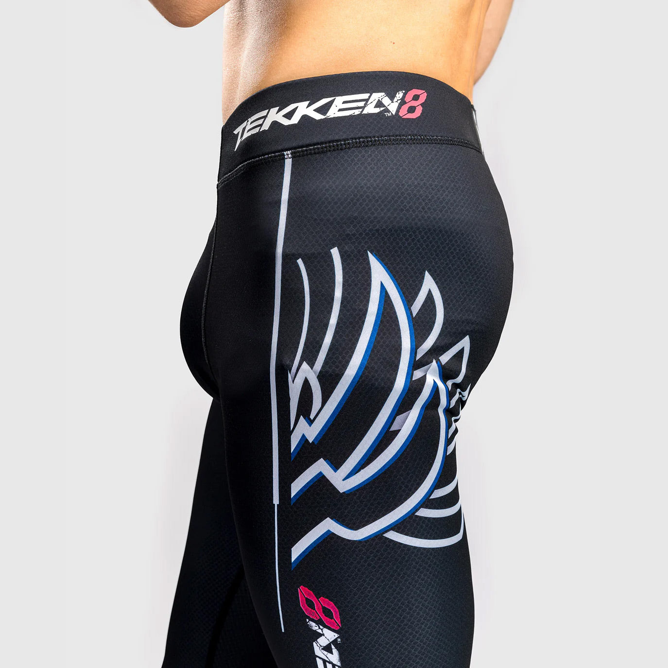 Venum x TEKKEN 8 - Jin Kazama Spats Blue/Black/White - The Fight Club