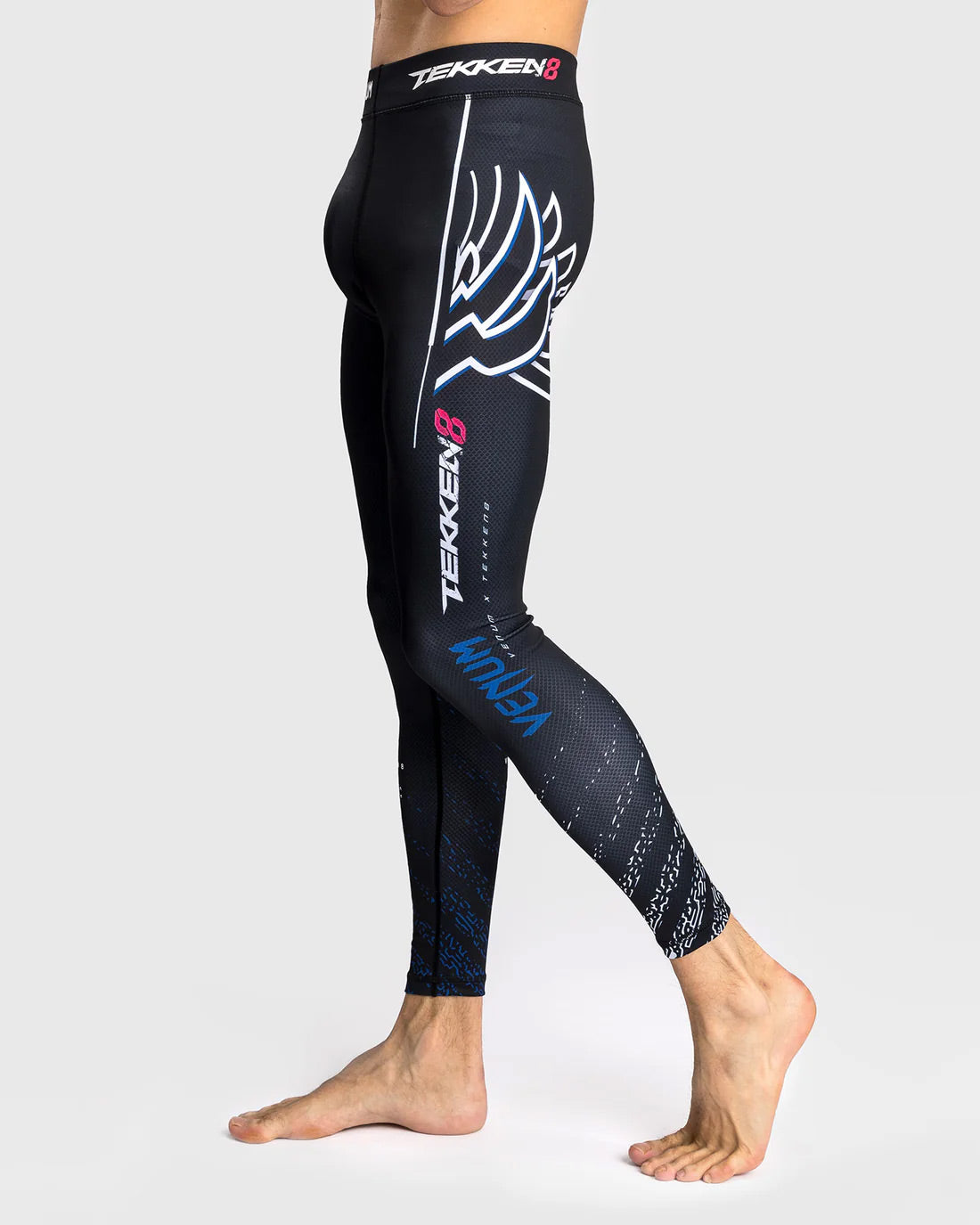 Venum x TEKKEN 8 - Jin Kazama Spats Blue/Black/White - The Fight Club