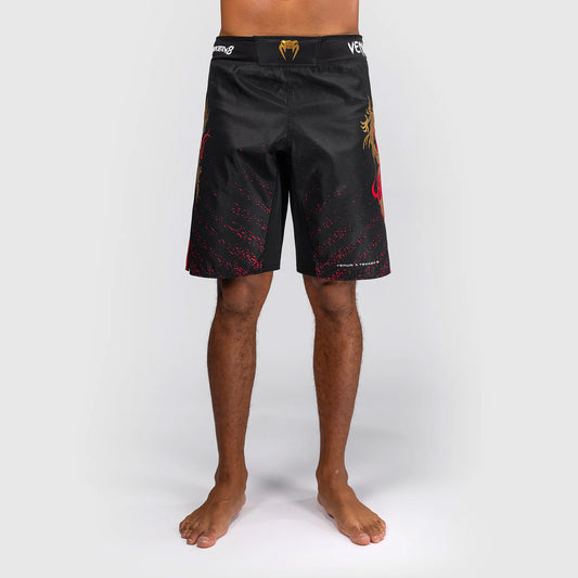 Venum x TEKKEN 8 - Marshall Law Fight Shorts Black/Red/Gold - The Fight Club