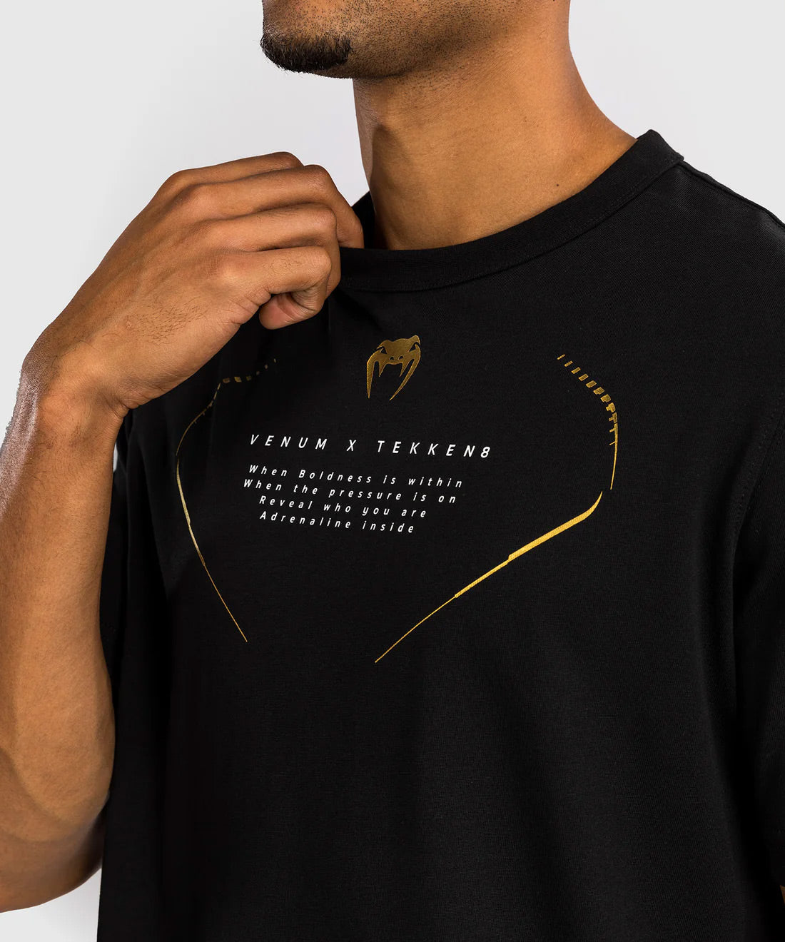 Venum x TEKKEN 8 - Marshall Law T-Shirt Black/Red/Gold - The Fight Club