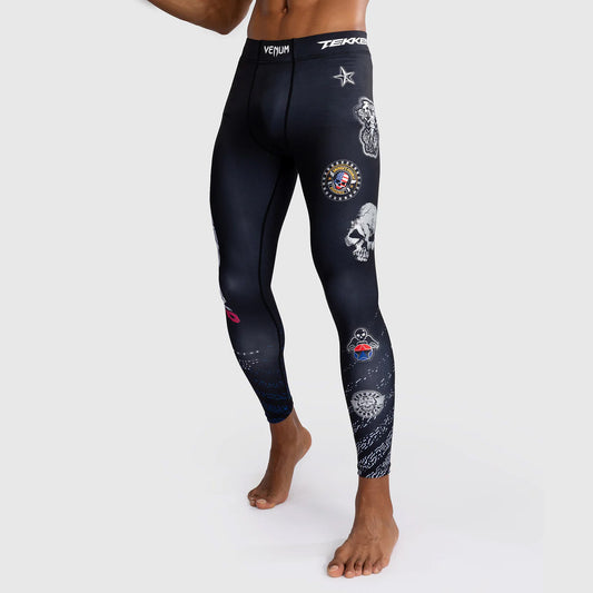 Venum x TEKKEN 8 - Paul Phoenix Spats Black/Blue - The Fight Club