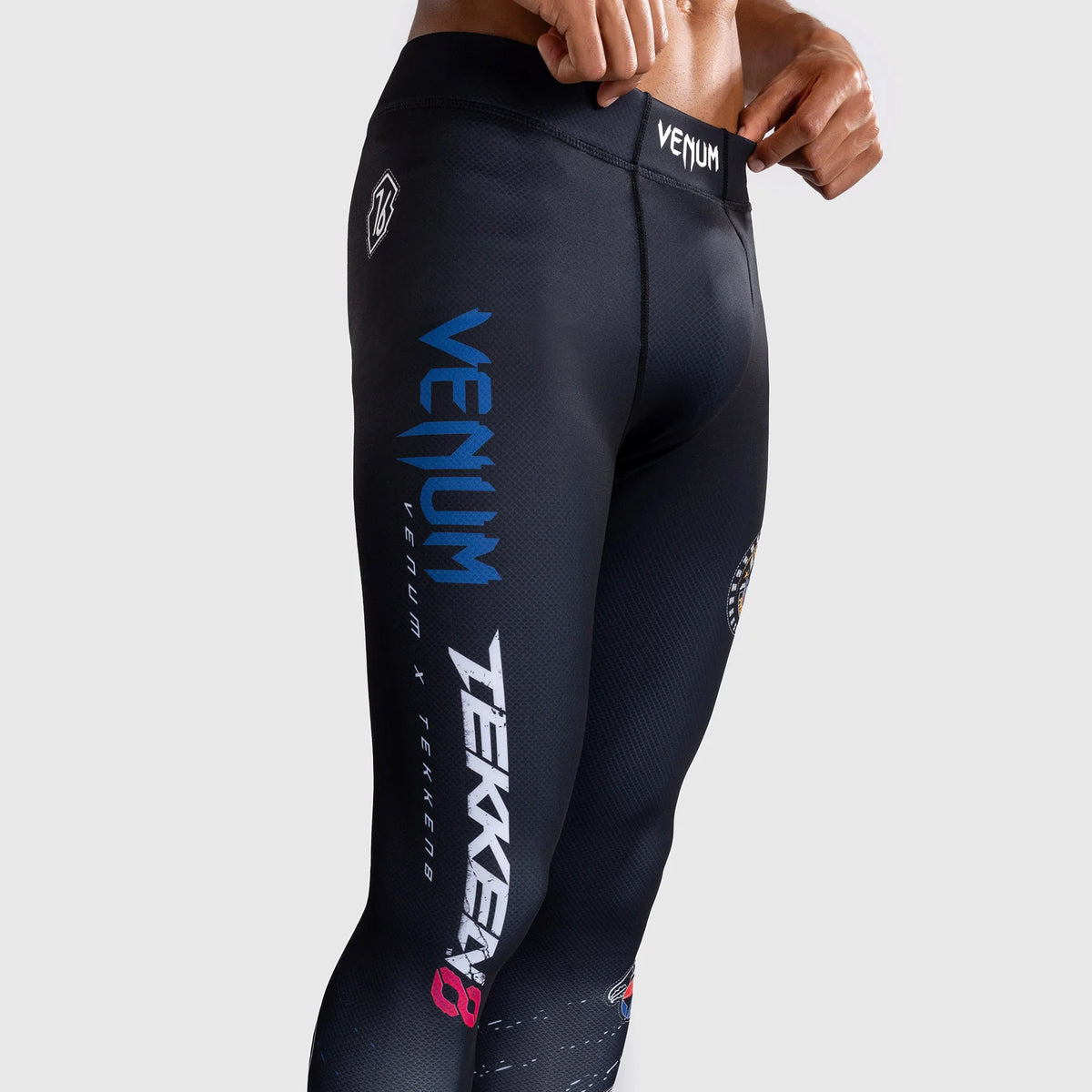 Venum x TEKKEN 8 - Paul Phoenix Spats Black/Blue - The Fight Club