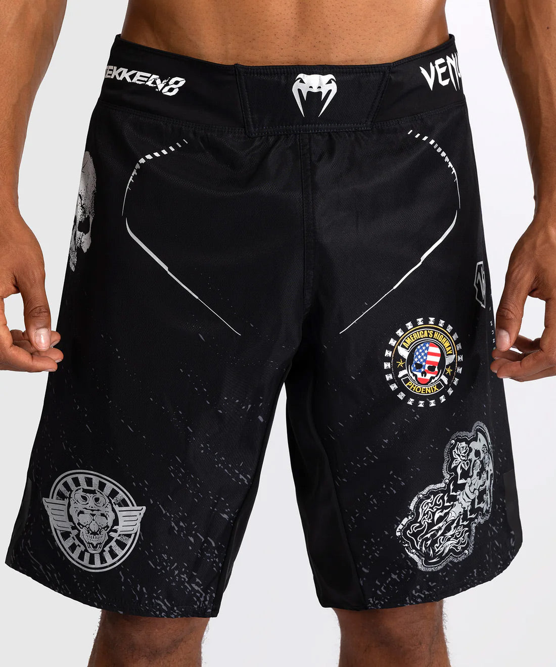 Venum x TEKKEN 8 - Paul Phoenix Fight Shorts Black - The Fight Club