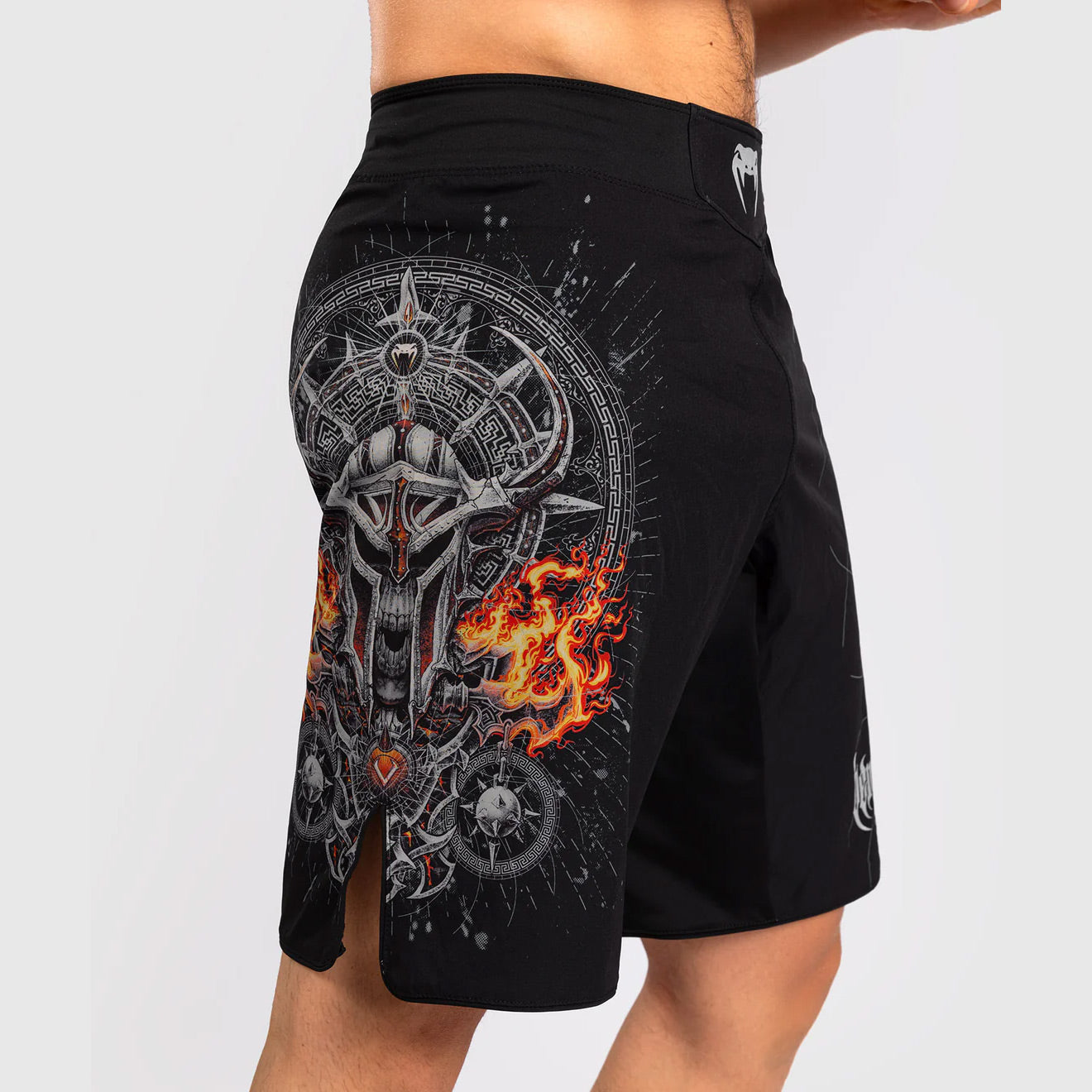 Venum Gladiator 5.0 Men's Fight Shorts - Black/Silver