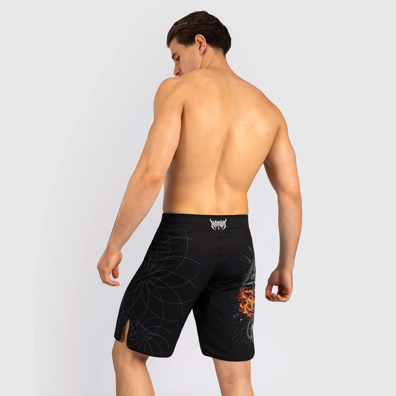 Venum Gladiator 5.0 Men's Fight Shorts - Black/Silver