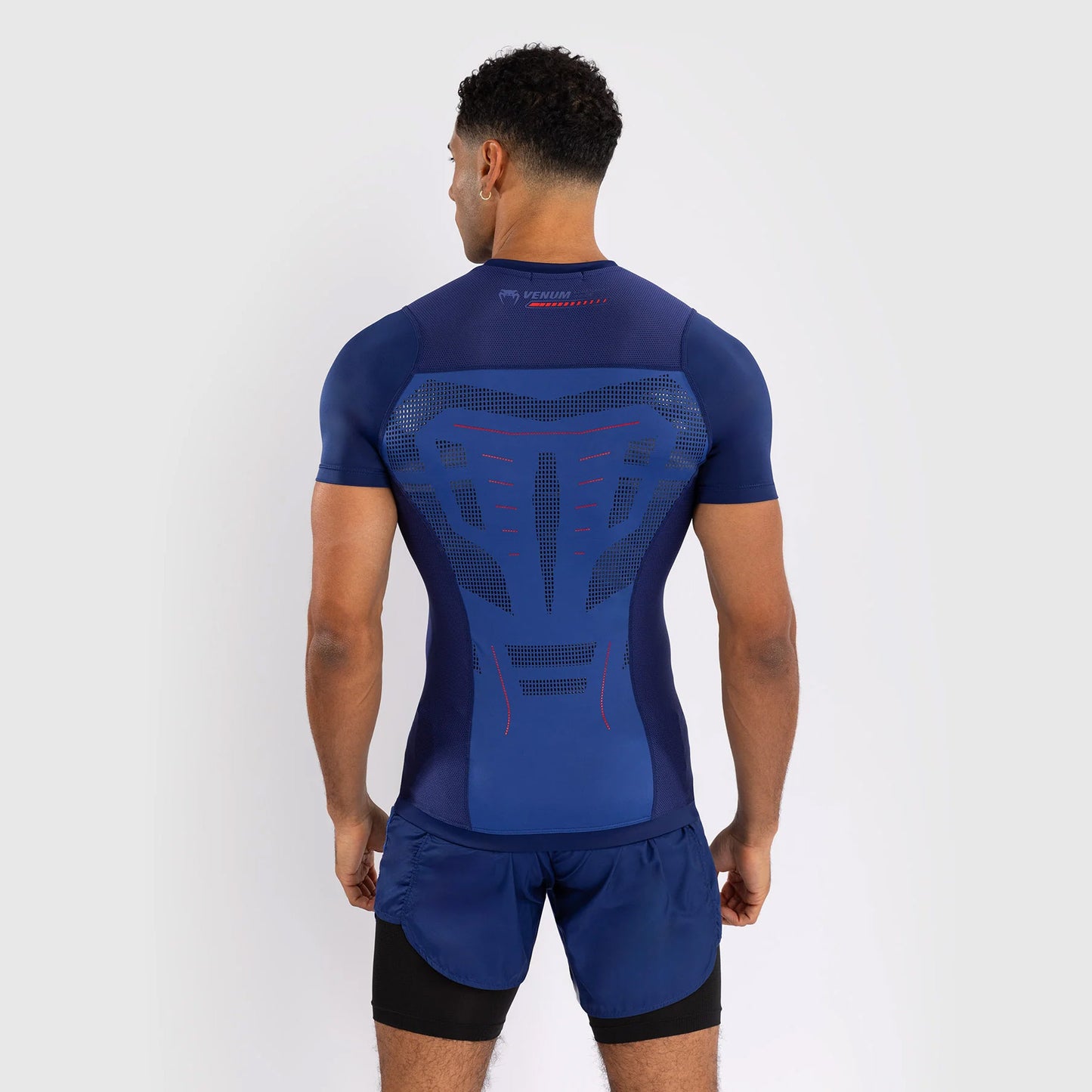 Venum Technical 3.0 Short Sleeve Rash Guard Night Blue - The Fight Club