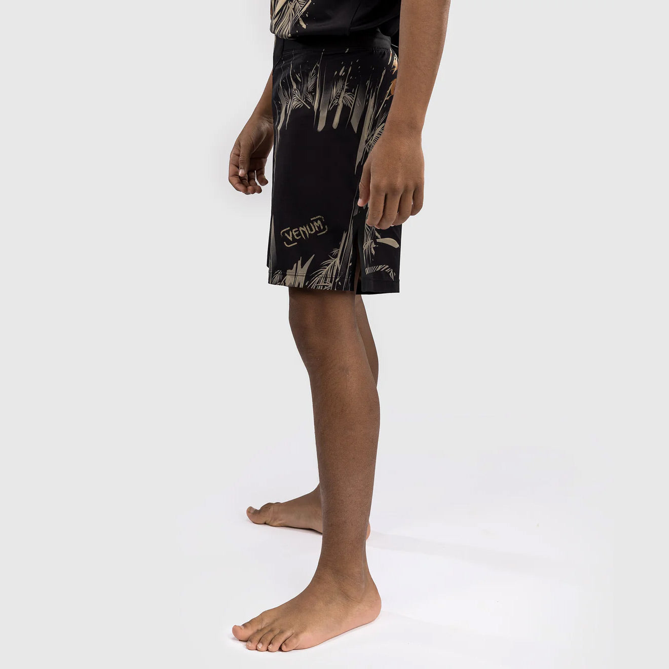 Venum Tiger Kids Fight Shorts Black/Neon Orange - The Fight Club