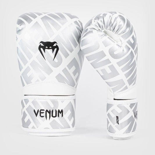 Venum Contender 1.5 XT Kids Boxing Gloves White/Silver - The Fight Club