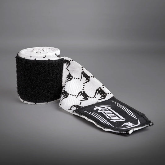 Venum Monogram Hand Wraps White/Black - The Fight Club