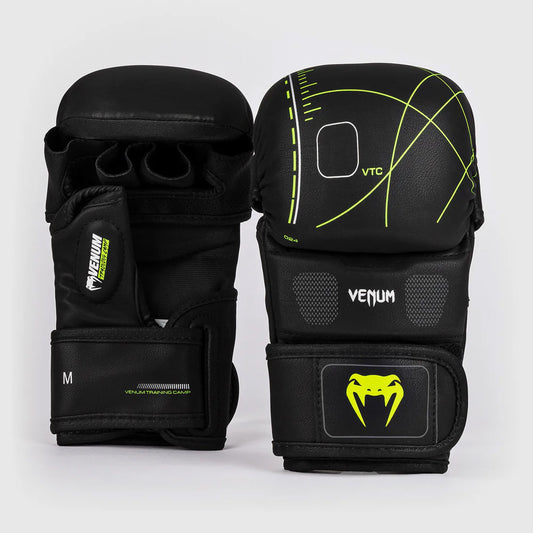 Venum Training Camp 4.0 Sparring Gloves Black/Neo Green - The Fight Club