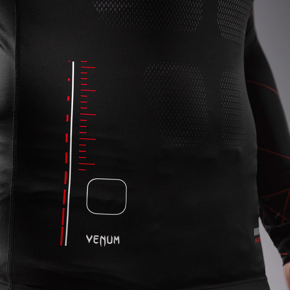 Venum Tactical XT Men's Long Sleeve Rash Guard Black/Fire Red - The Fight Club