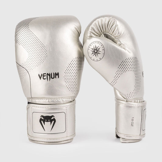Venum Nexus Boxing Gloves Silver/Black - The Fight Club