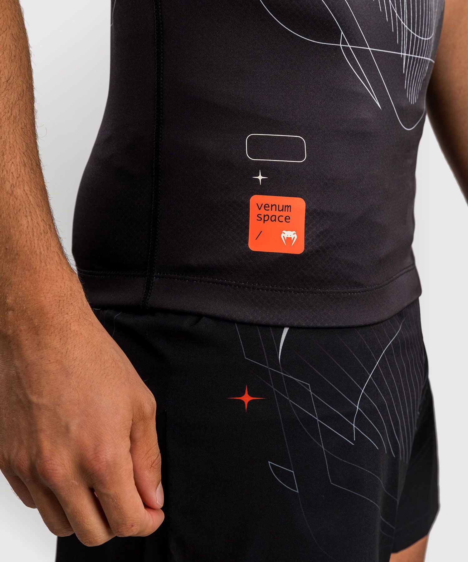 Venum Eclipse Short Sleeve Rash Guard Black/Ivory - The Fight Club