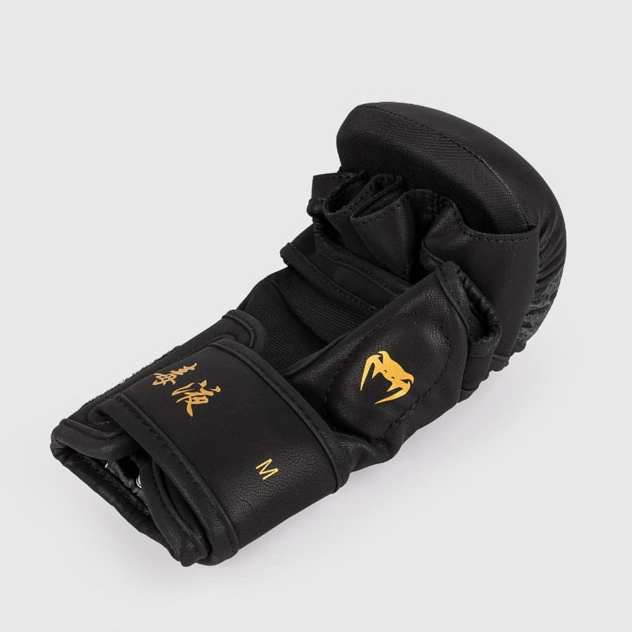 Venum Serpenti Sparring Gloves Black/Silver/Gold - The Fight Club
