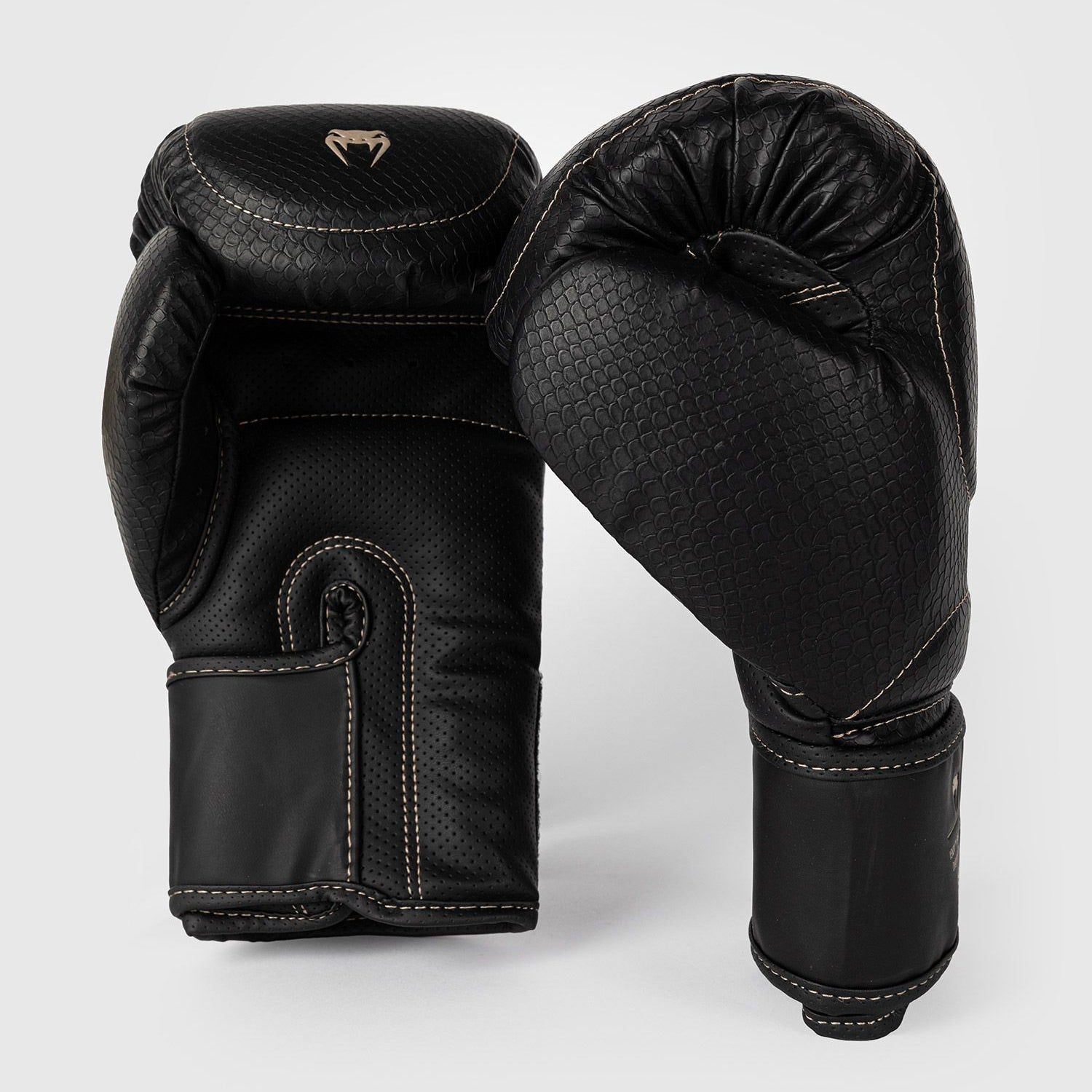 Venum Impact Evo Scales Boxing Gloves Black - The Fight Club