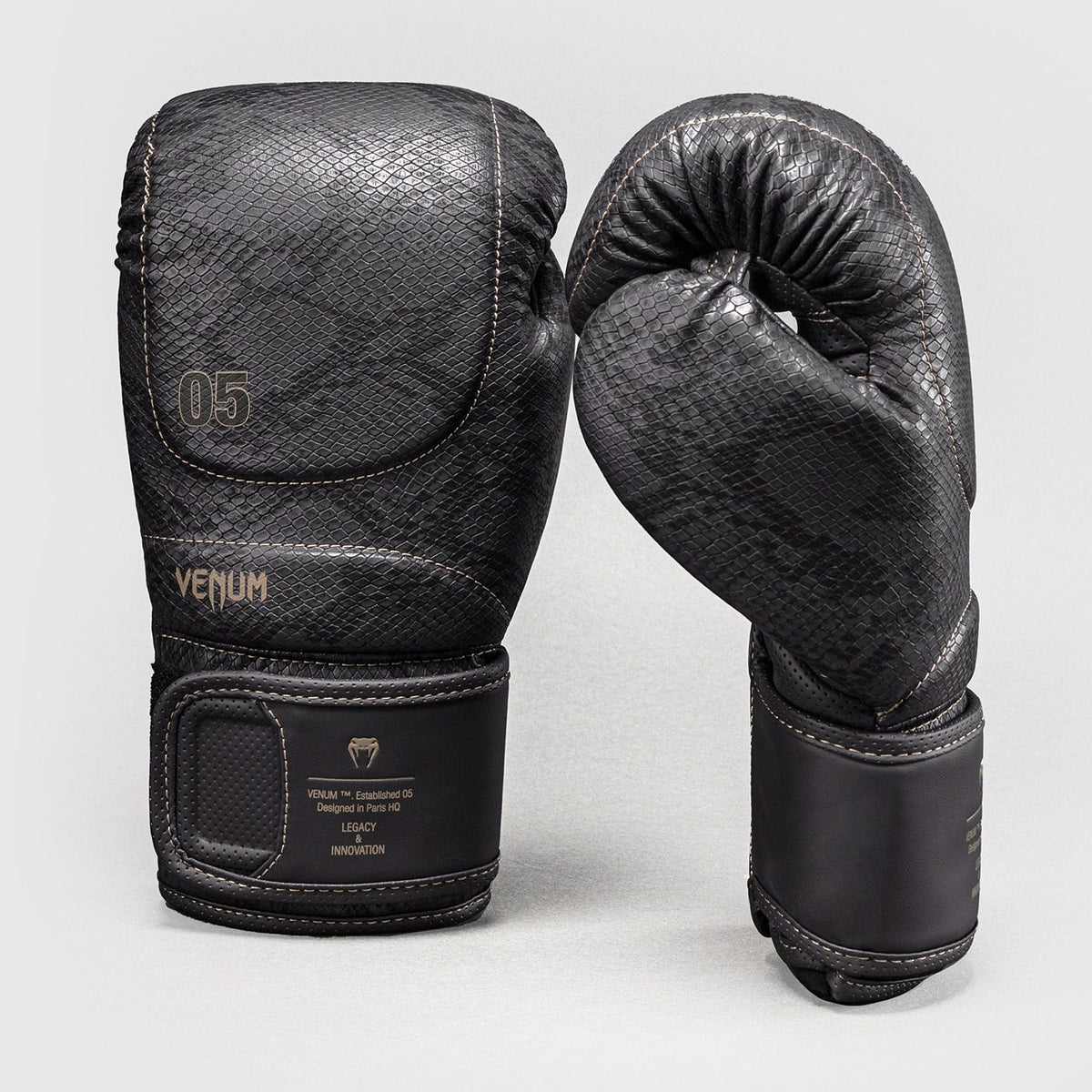 Venum Impact Evo Scales Boxing Gloves Dark Grey - The Fight Club