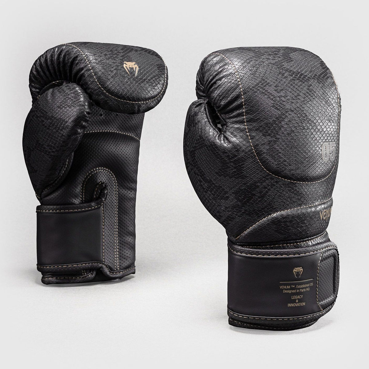 Venum Impact Evo Scales Boxing Gloves Dark Grey - The Fight Club