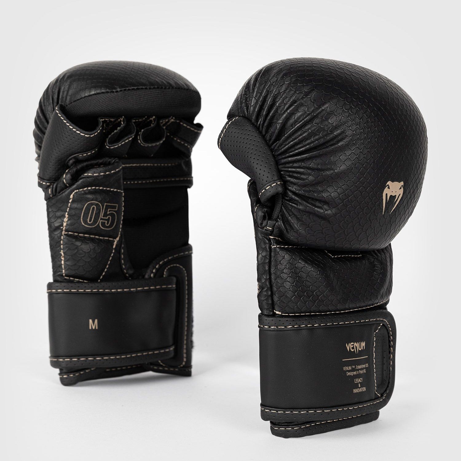 Venum Impact Evo Scales MMA Gloves Black - The Fight Club