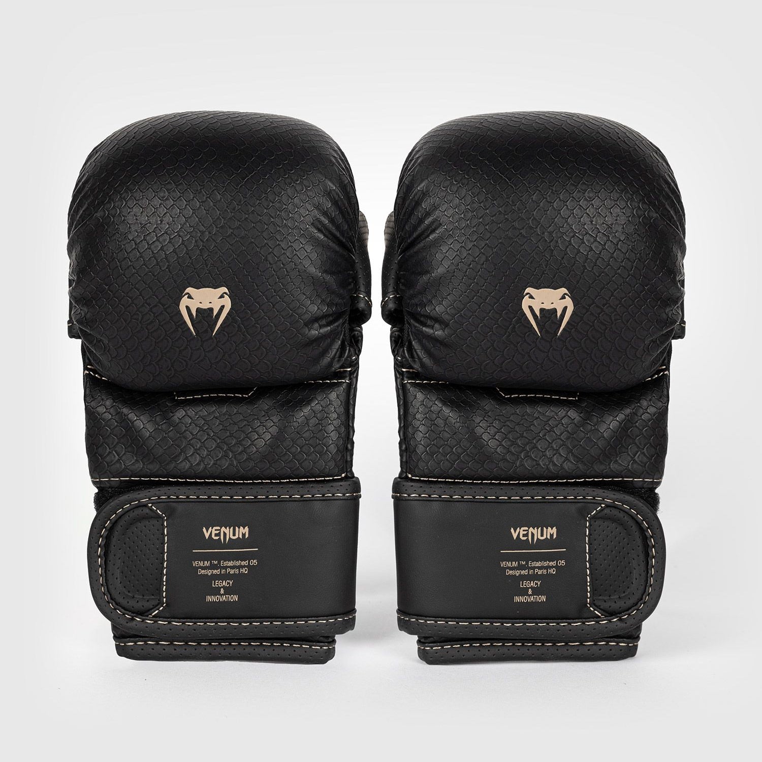 Venum Impact Evo Scales MMA Gloves Black - The Fight Club