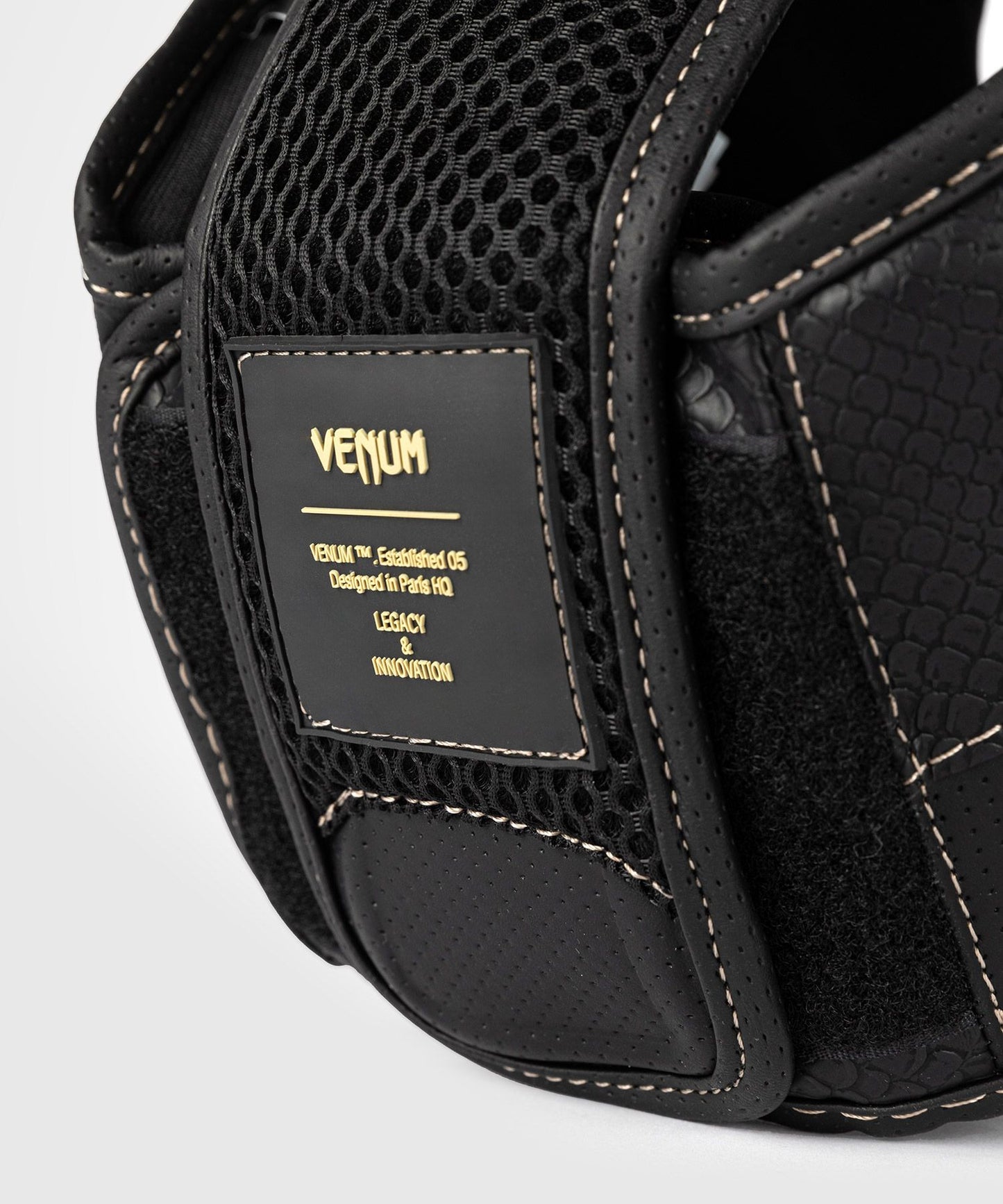 Venum Impact Evo Scales Headgear Black - The Fight Club