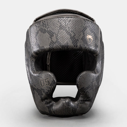 Venum Impact Evo Scales Headgear Dark Grey - The Fight Club