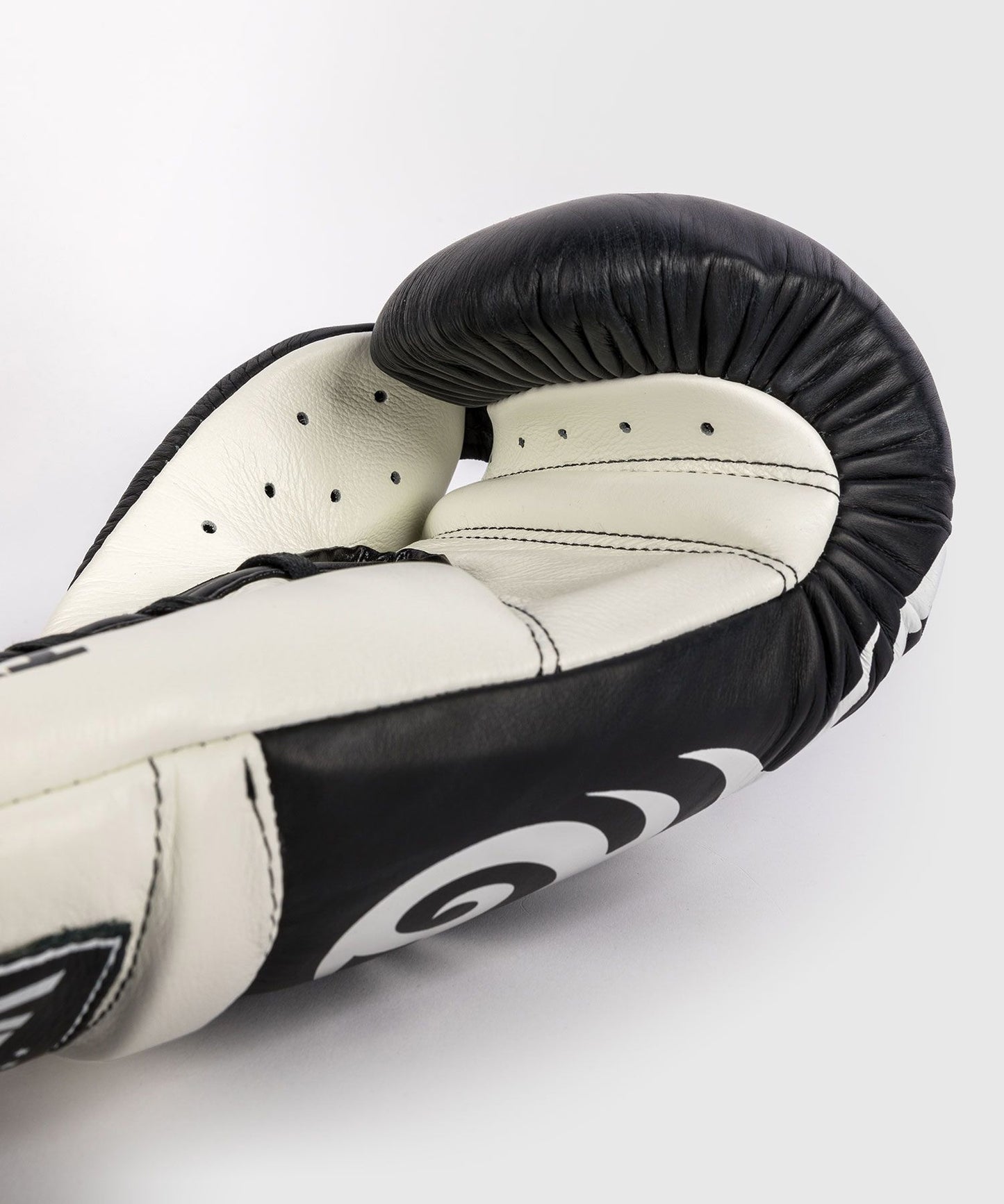 Venum Giant 2.0 Mike Tyson Pro Boxing Gloves with Laces Deep Black/Optical White - The Fight Club