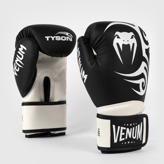 Venum Giant 2.0 Mike Tyson Pro Boxing Gloves Deep Black/Optical White - The Fight Club