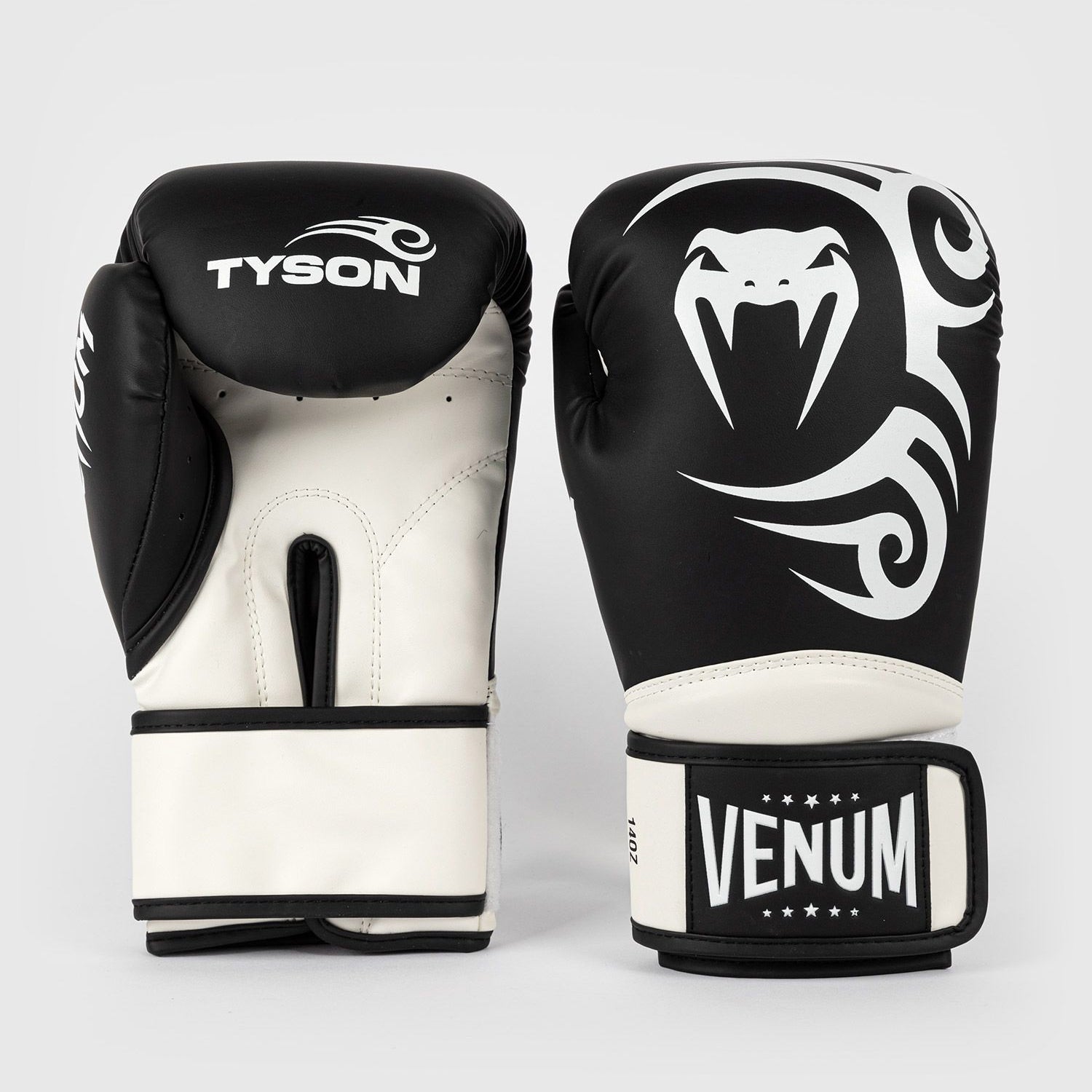 Venum Giant 2.0 Mike Tyson Pro Boxing Gloves Deep Black/Optical White - The Fight Club