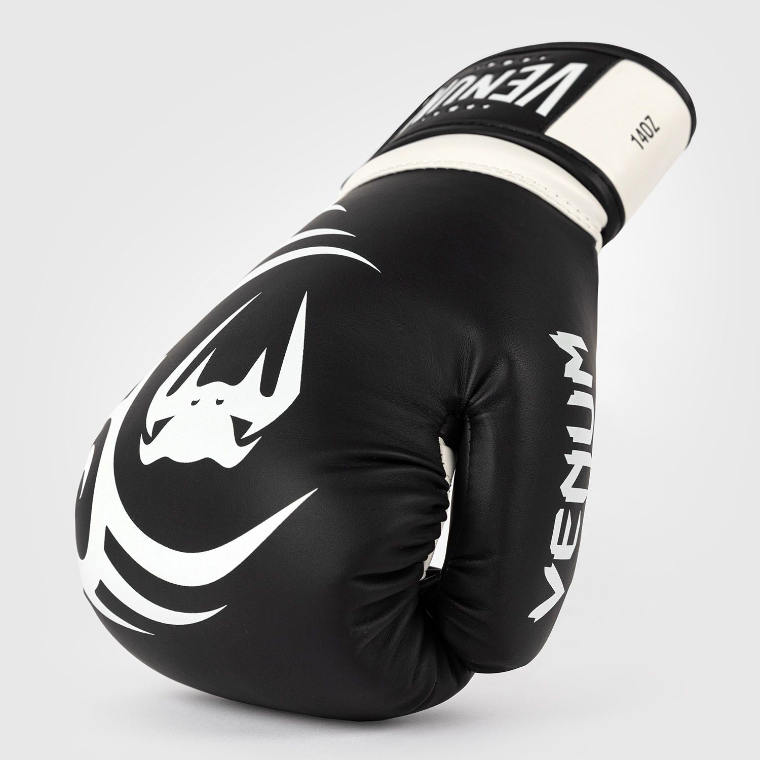 Venum Giant 2.0 Mike Tyson Pro Boxing Gloves Deep Black/Optical White - The Fight Club