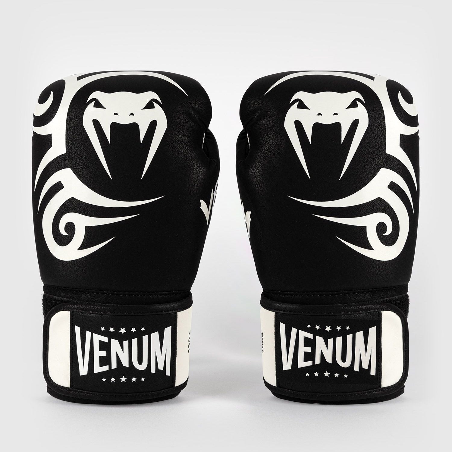 Venum Mike Tyson Replica Boxing Gloves Deep Black/Optical White - The Fight Club