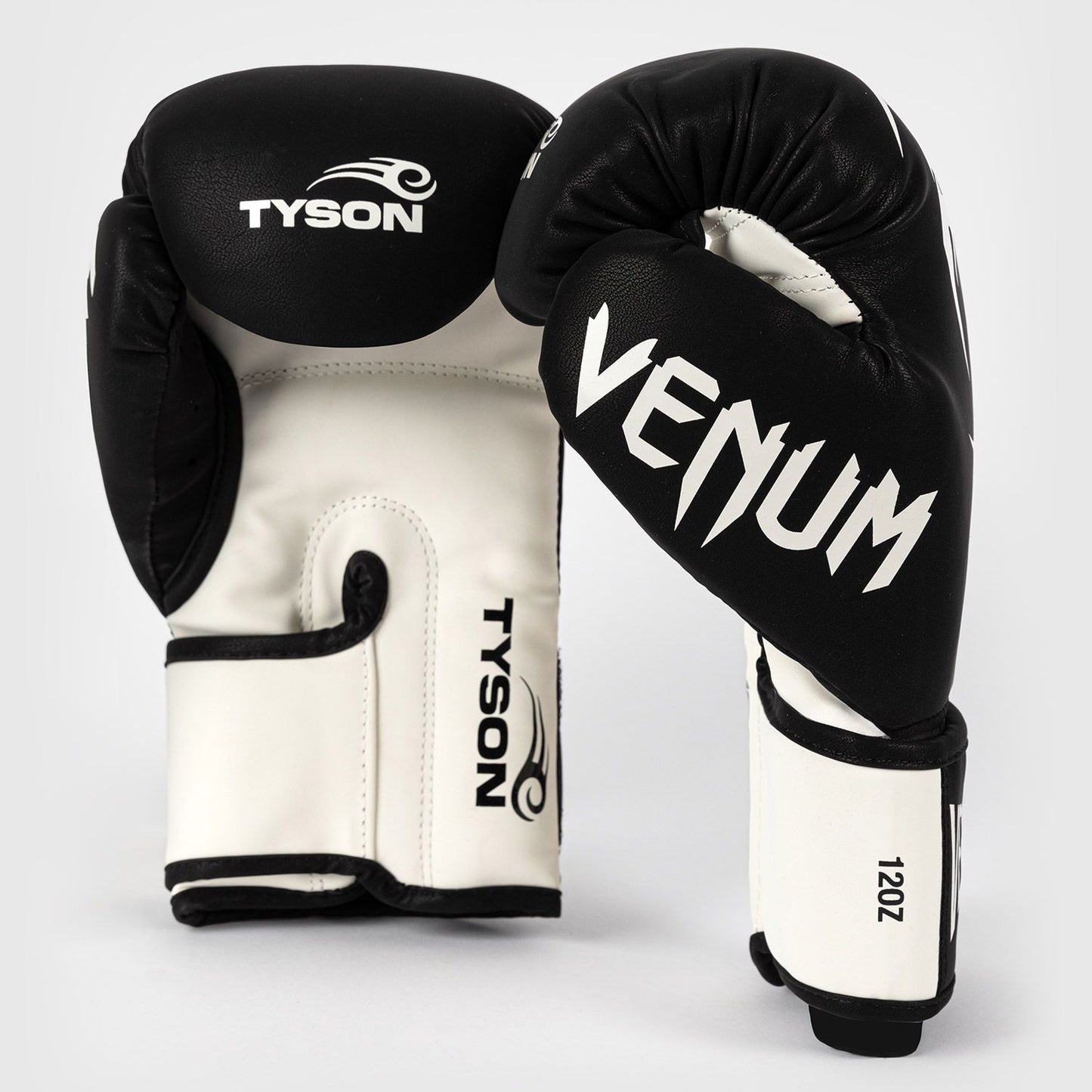 Venum Mike Tyson Replica Boxing Gloves Deep Black/Optical White - The Fight Club
