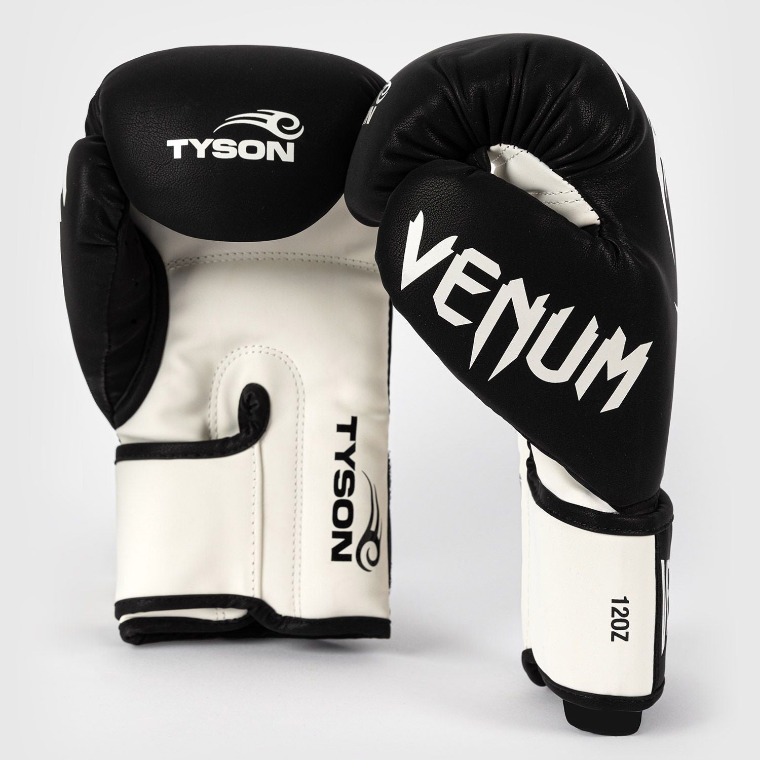 Venum Mike Tyson Replica Boxing Gloves Deep Black/Optical White - The Fight Club