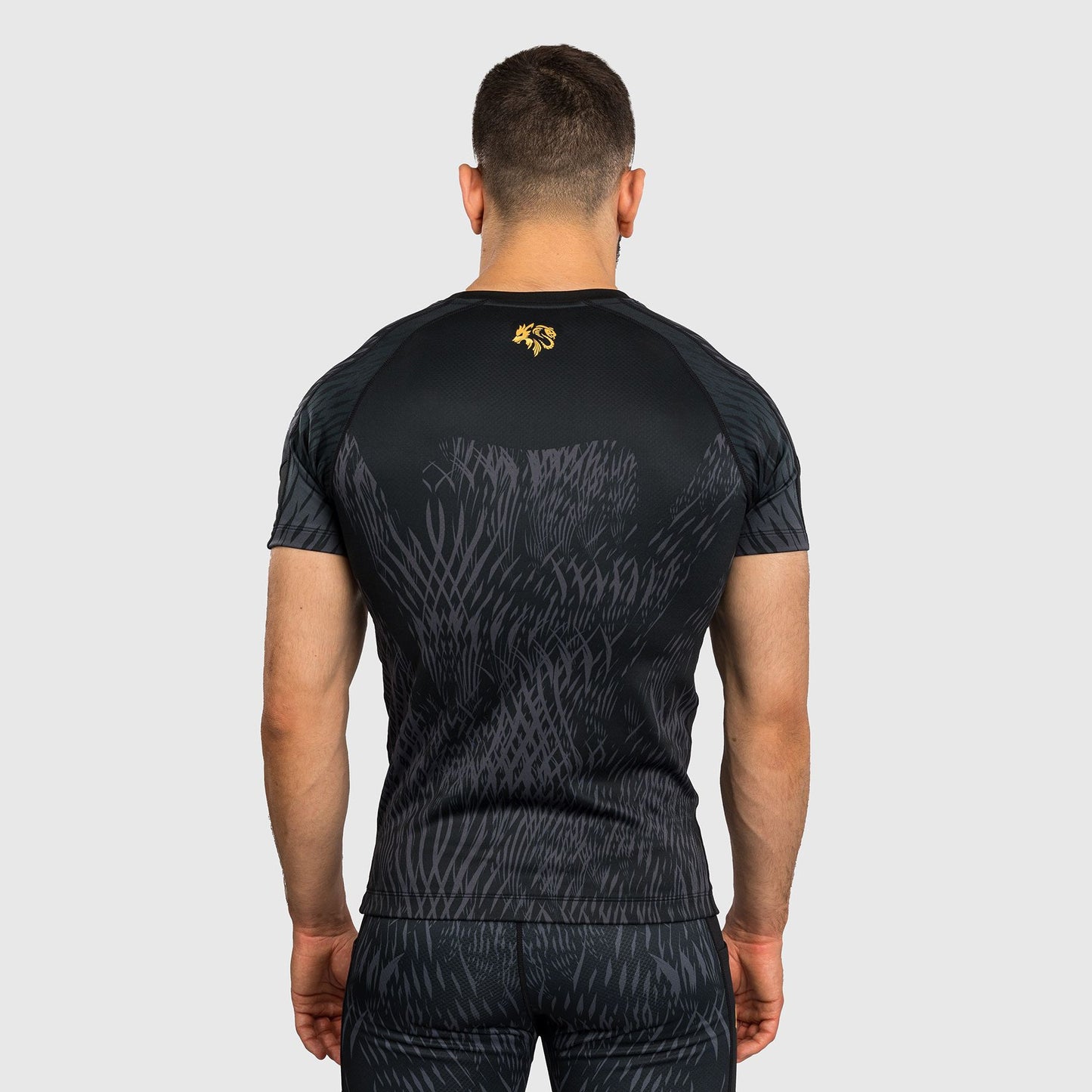 Venum x Chimaev Wild Borz Rash Guard Black/Grey - The Fight Club